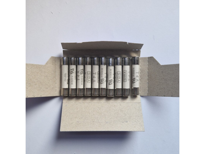 fusible T4A 10pc. 6.3x32mm Convo 4
