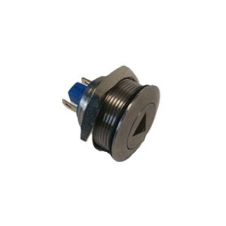 bouton poussoir plat montée / descente diam 22, inox, IP65, 2A, 48V